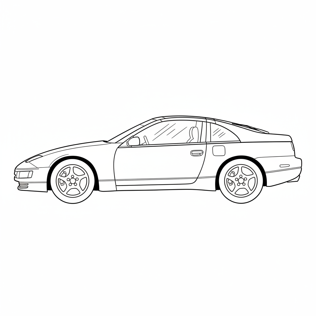 1992 NISSAN 300ZX coloring page