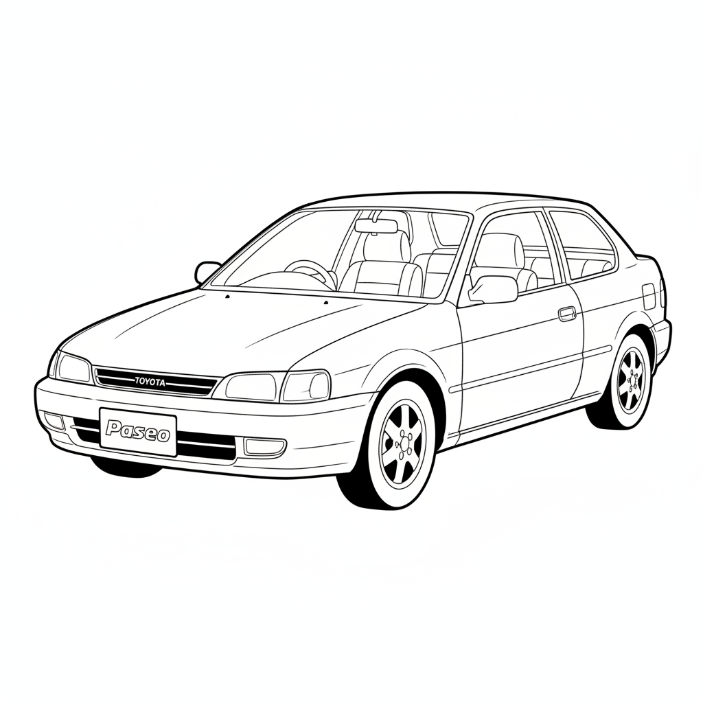 1992 TOYOTA Paseo coloring page