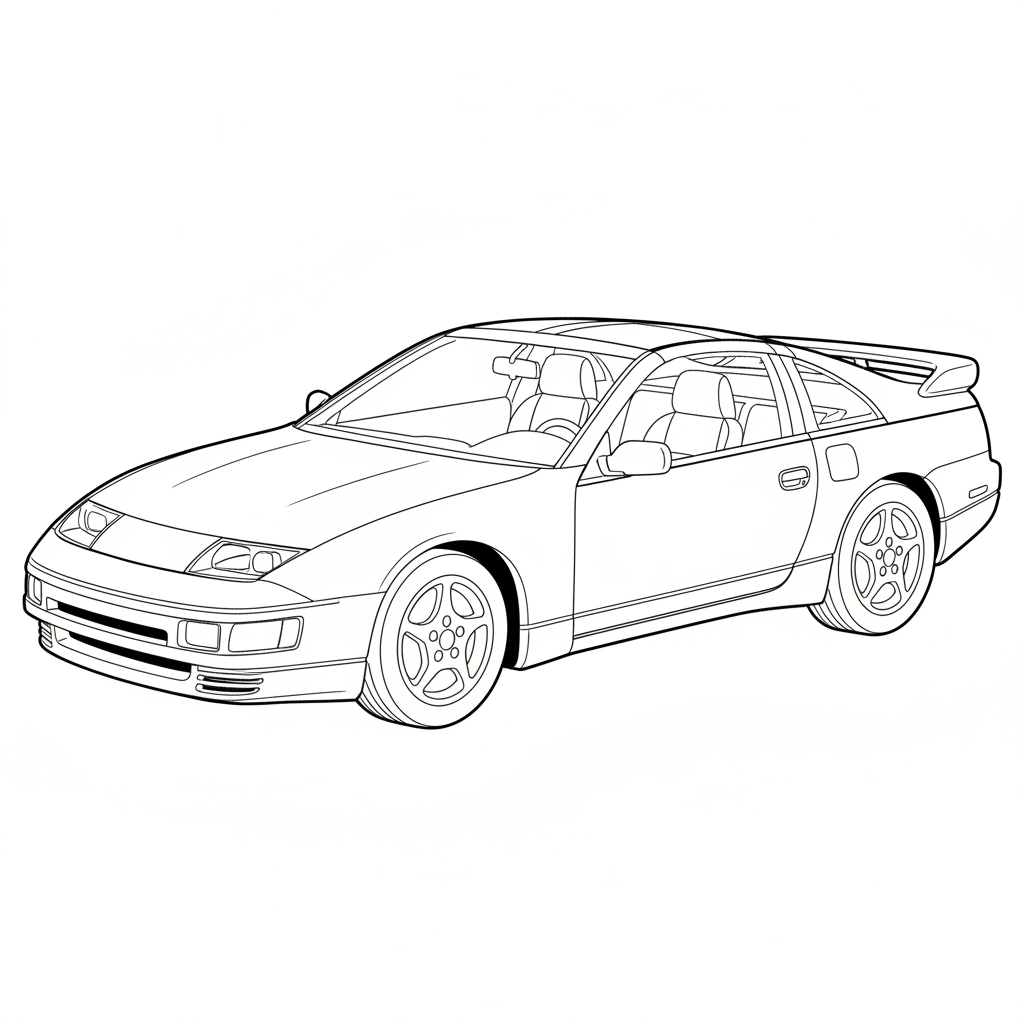 1993 NISSAN 300ZX coloring page
