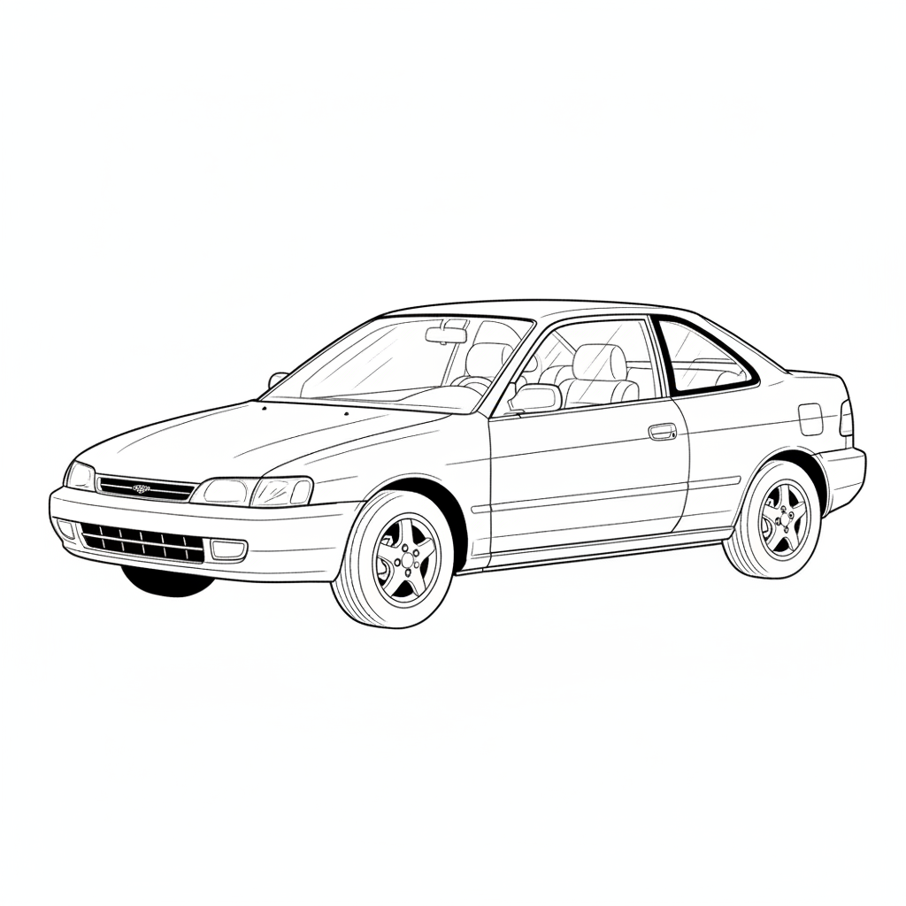 1993 TOYOTA Paseo coloring page