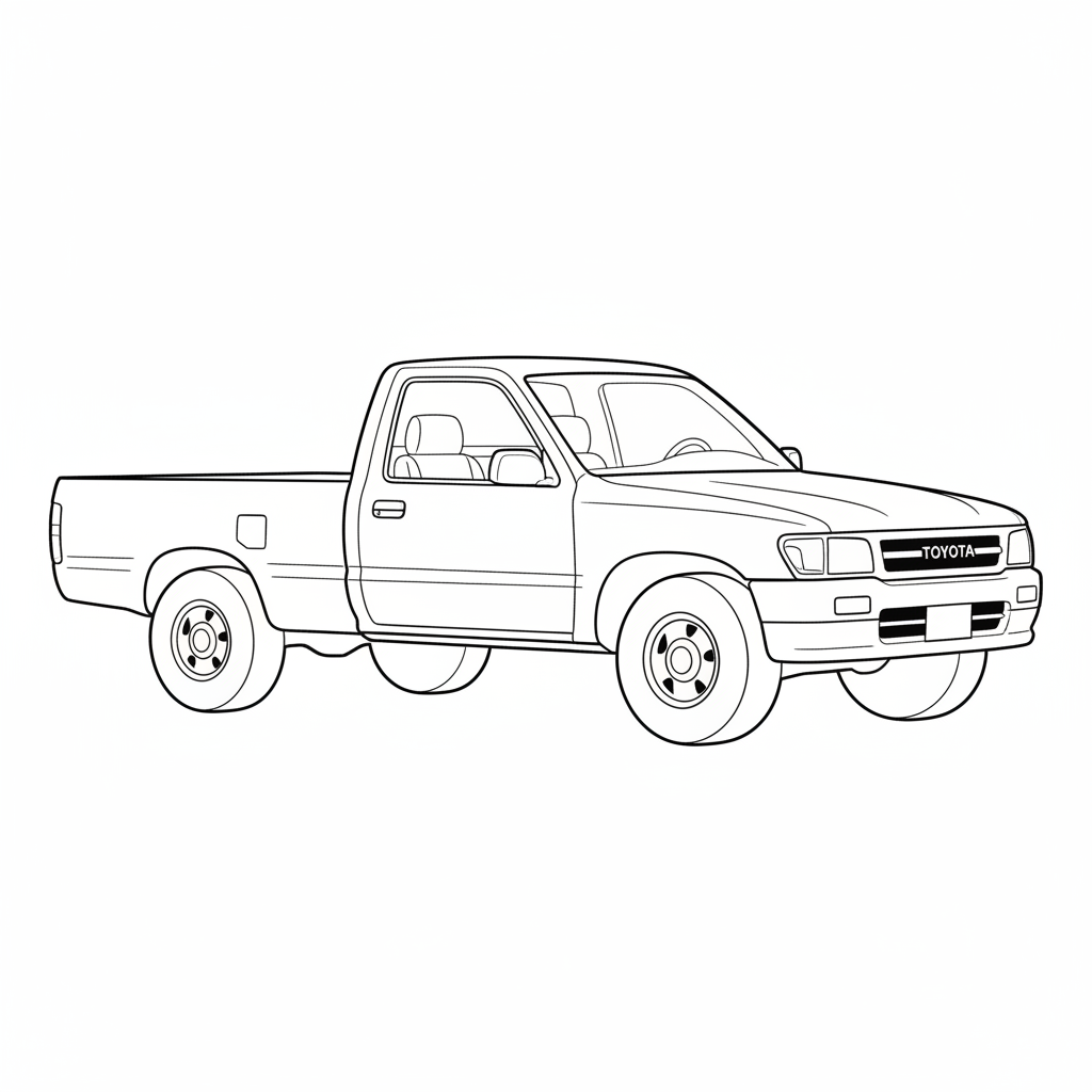 1993 TOYOTA Pick-Up coloring page