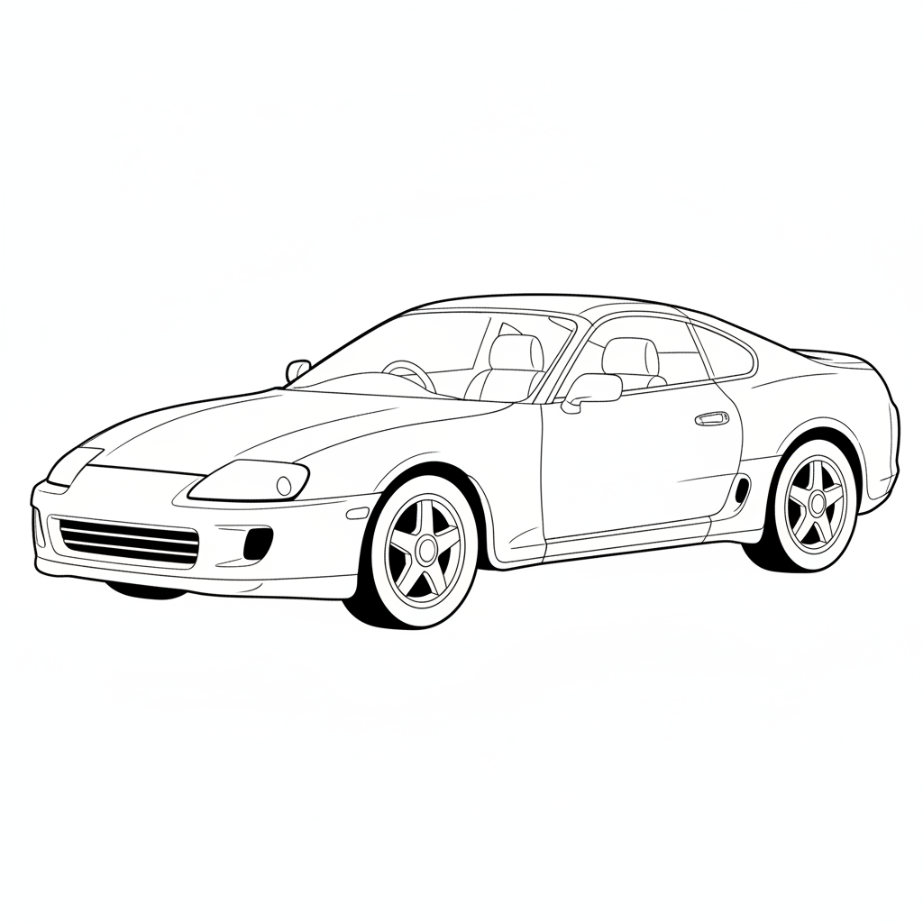 1993 TOYOTA Supra coloring page