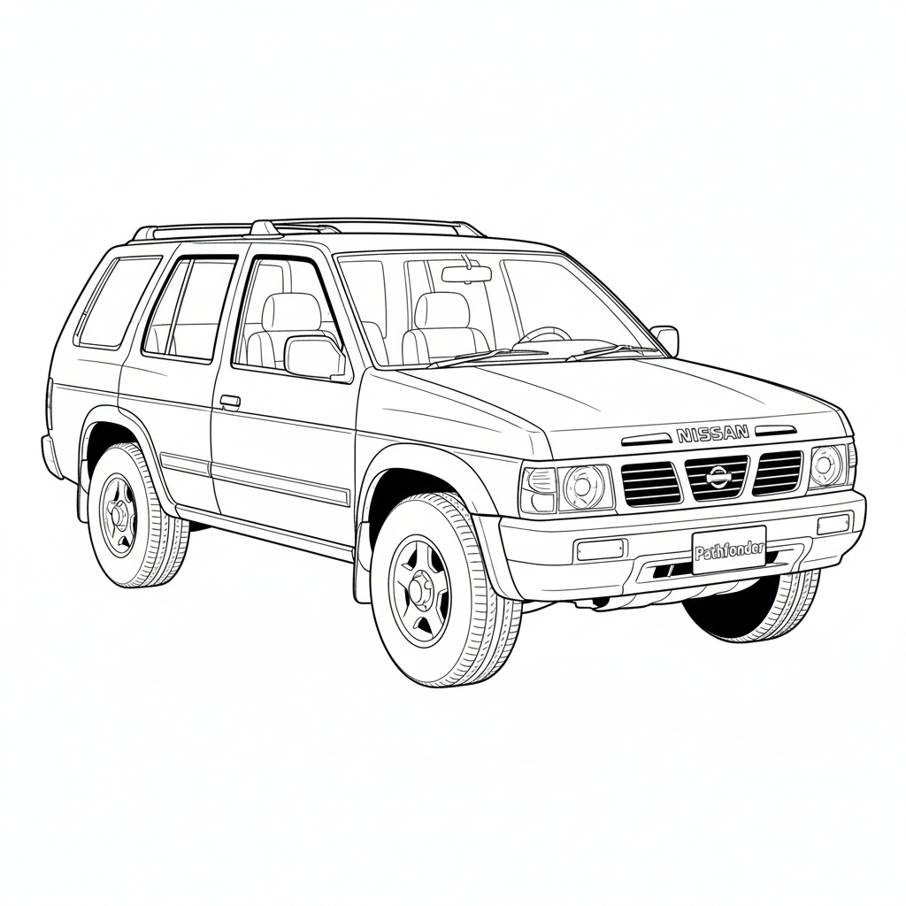 1994 NISSAN Pathfinder coloring page