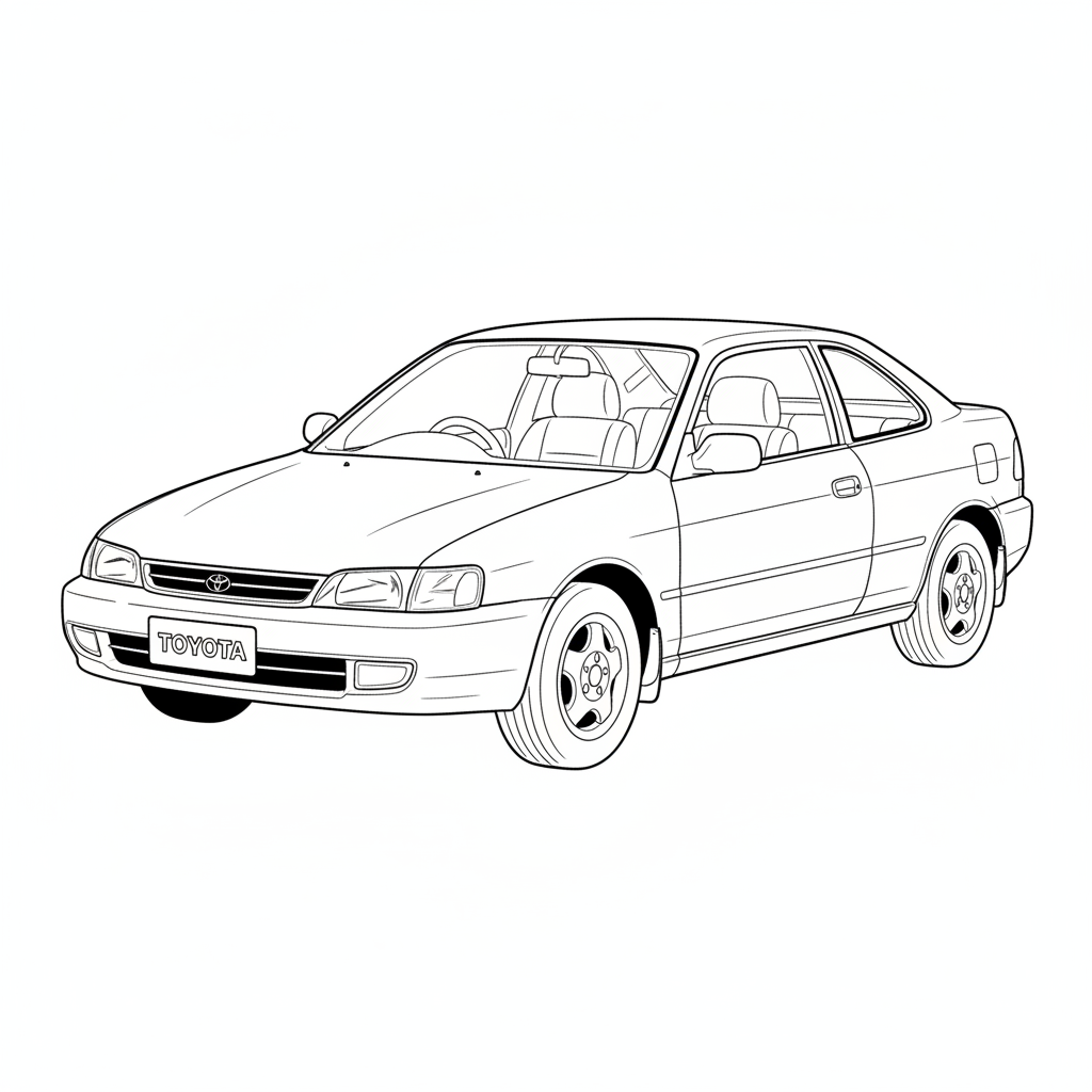 1994 TOYOTA Paseo coloring page