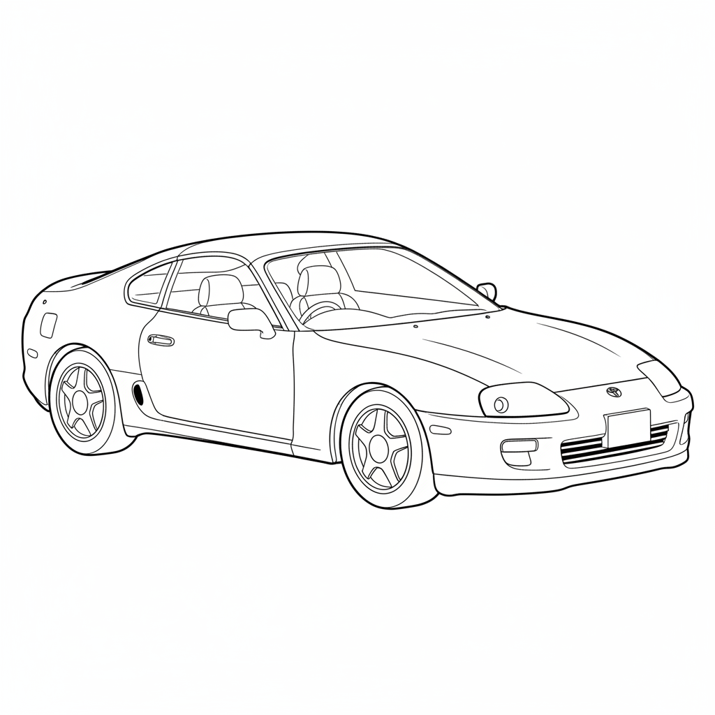 1994 TOYOTA Supra coloring page