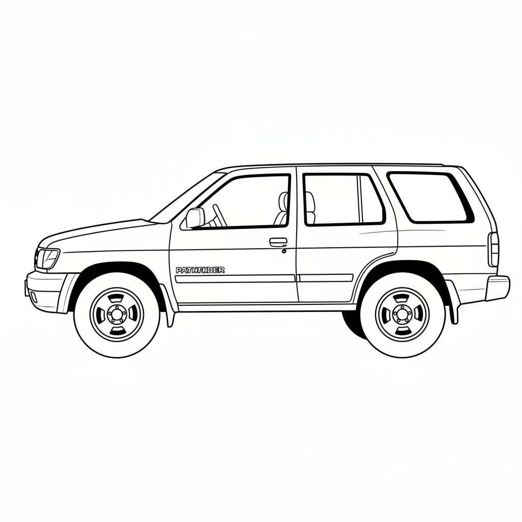 1995 NISSAN Pathfinder coloring page