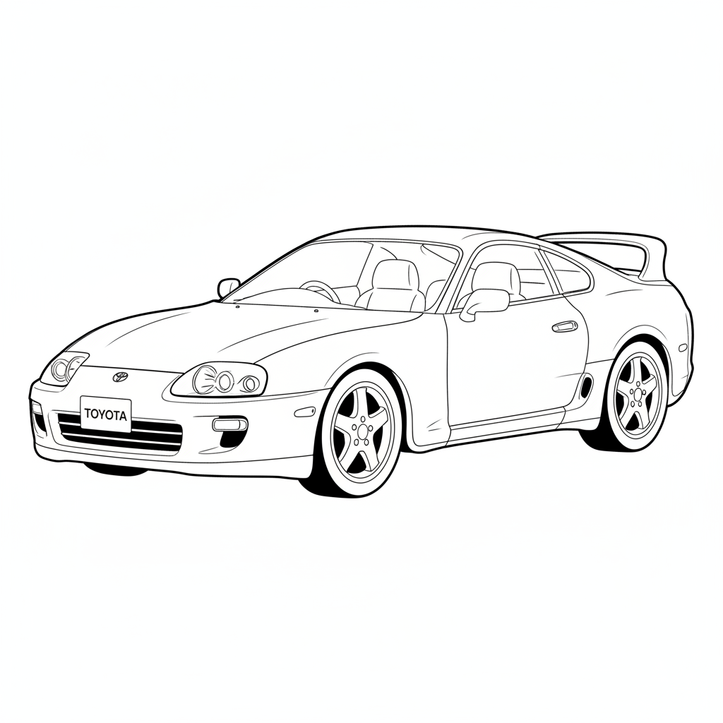 1995 TOYOTA Supra coloring page