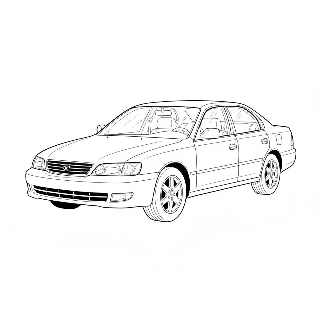 1996 TOYOTA Avalon coloring page