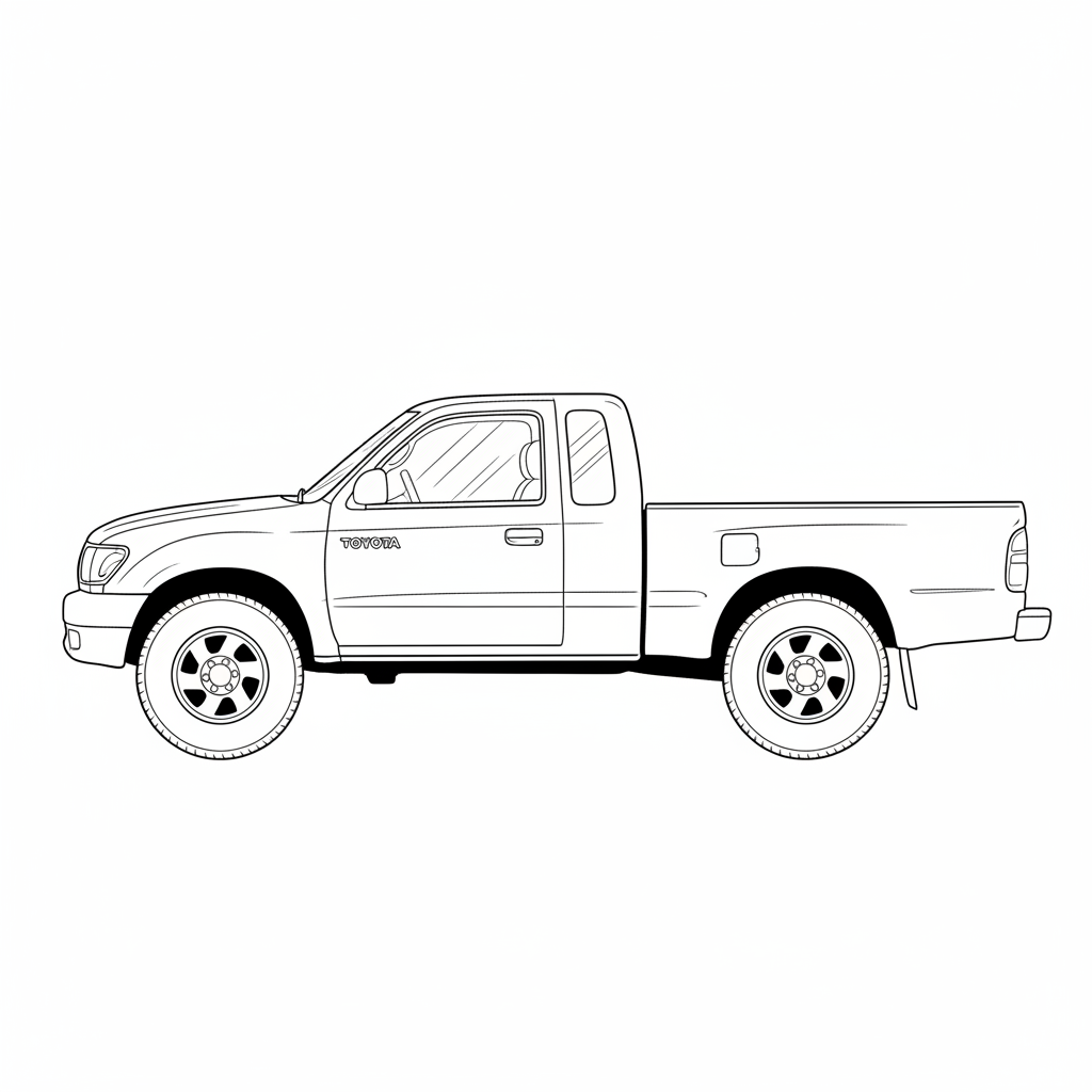 1996 TOYOTA Tacoma coloring page