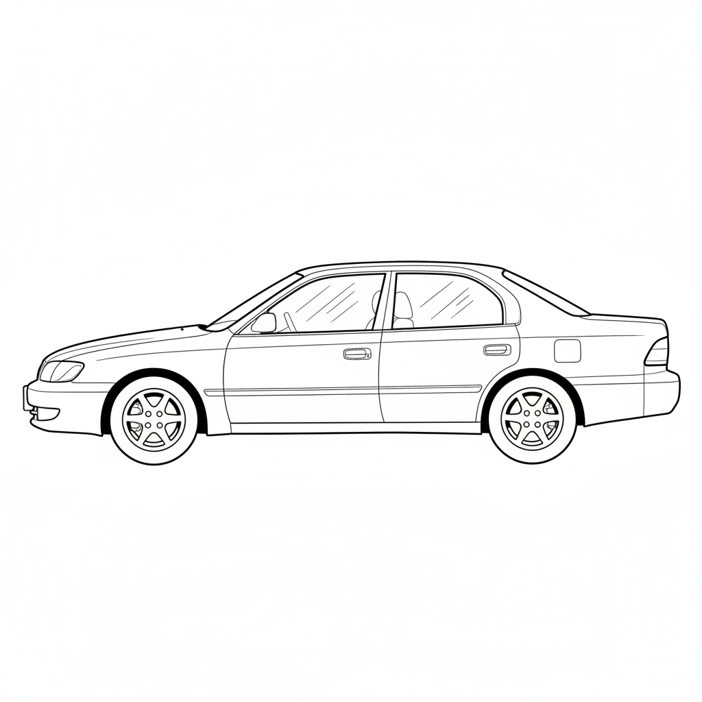 1997 TOYOTA Avalon coloring page