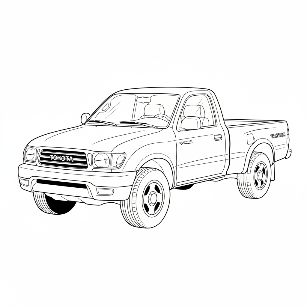 1997 TOYOTA Tacoma coloring page