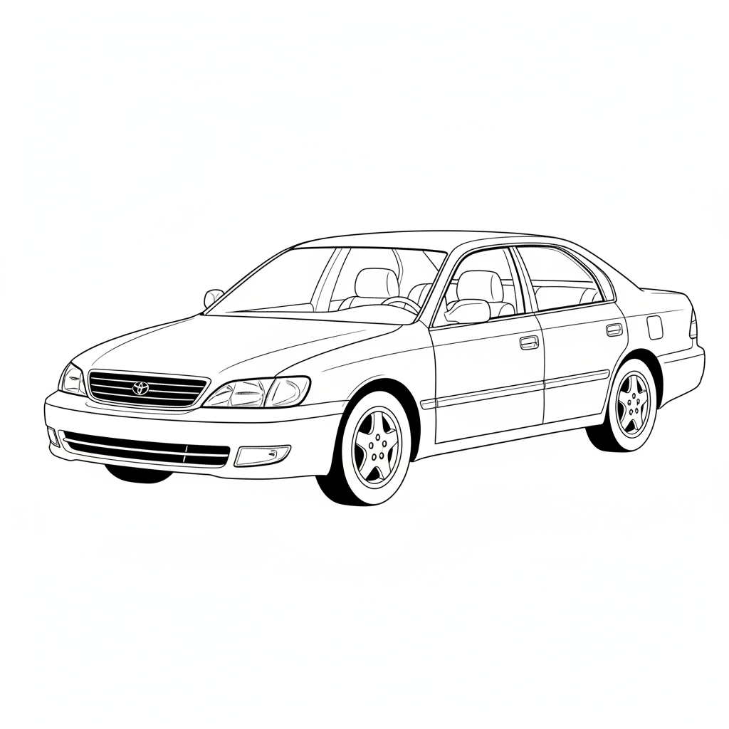 1998 TOYOTA Avalon coloring page