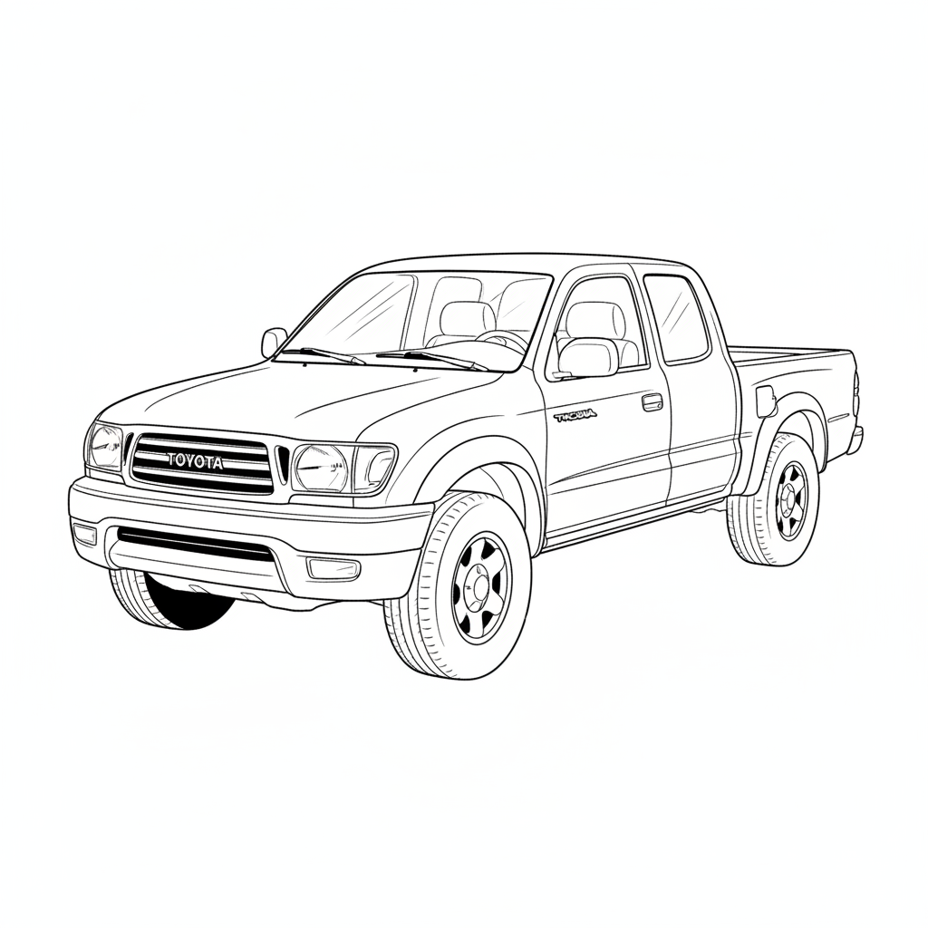 1998 TOYOTA Tacoma coloring page