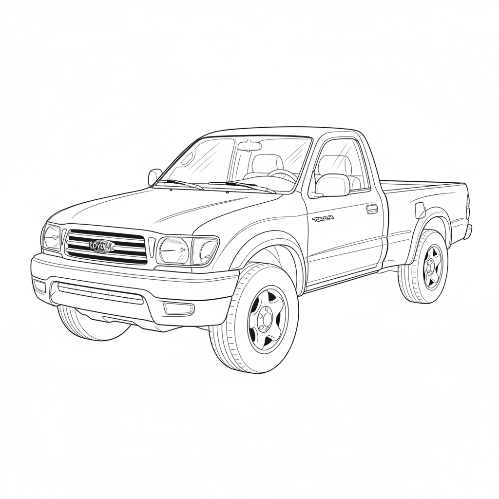 1999 TOYOTA Tacoma coloring page