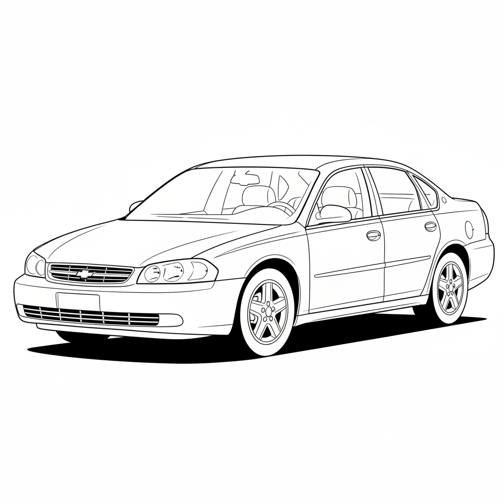 2000 CHEVROLET Impala coloring page