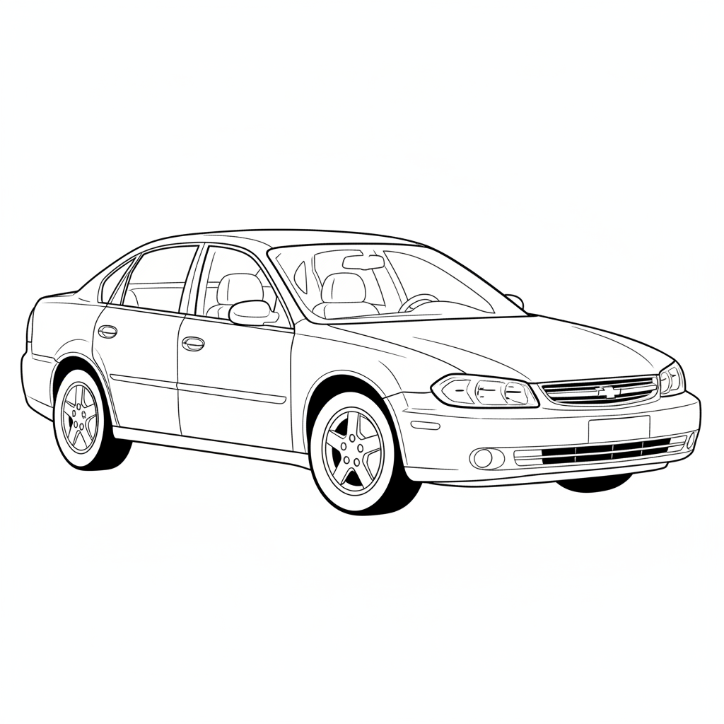 2000 CHEVROLET Malibu coloring page