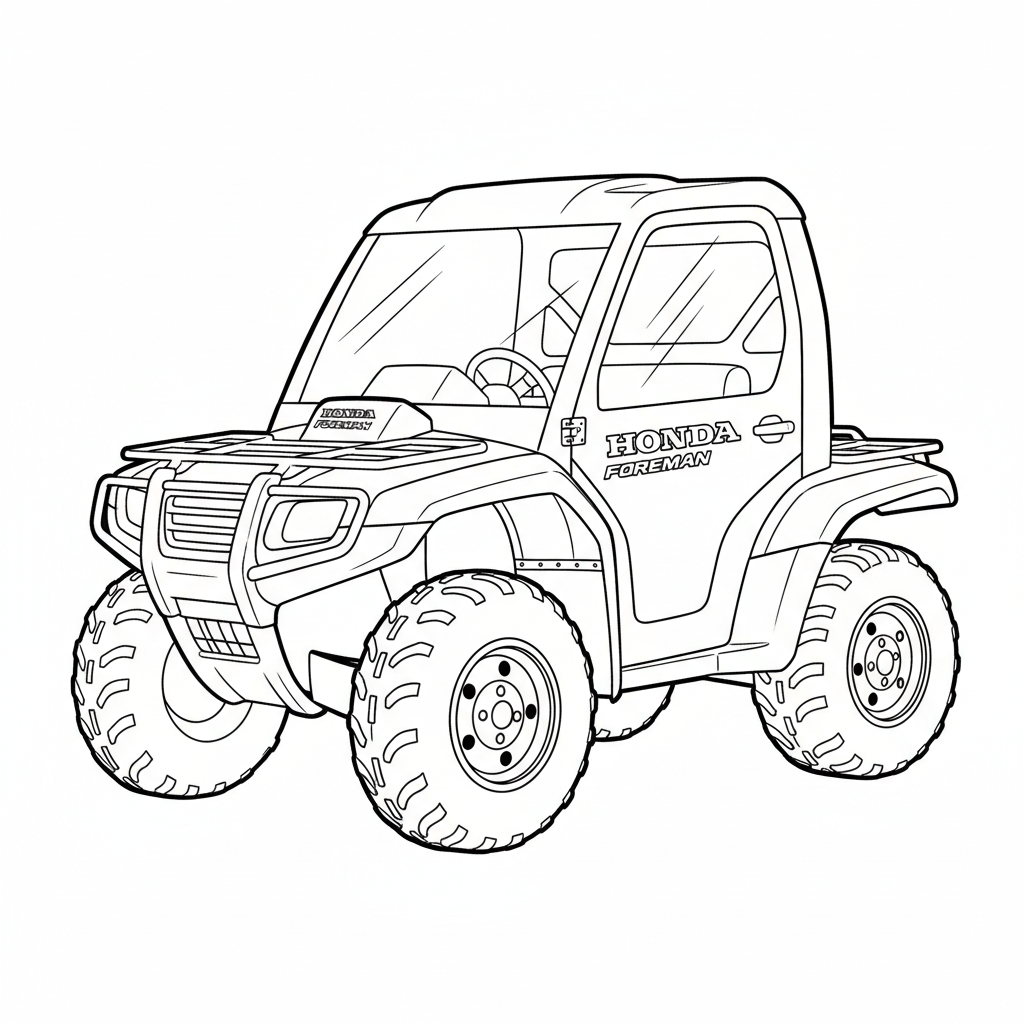2000 HONDA FourTrax Foreman coloring page