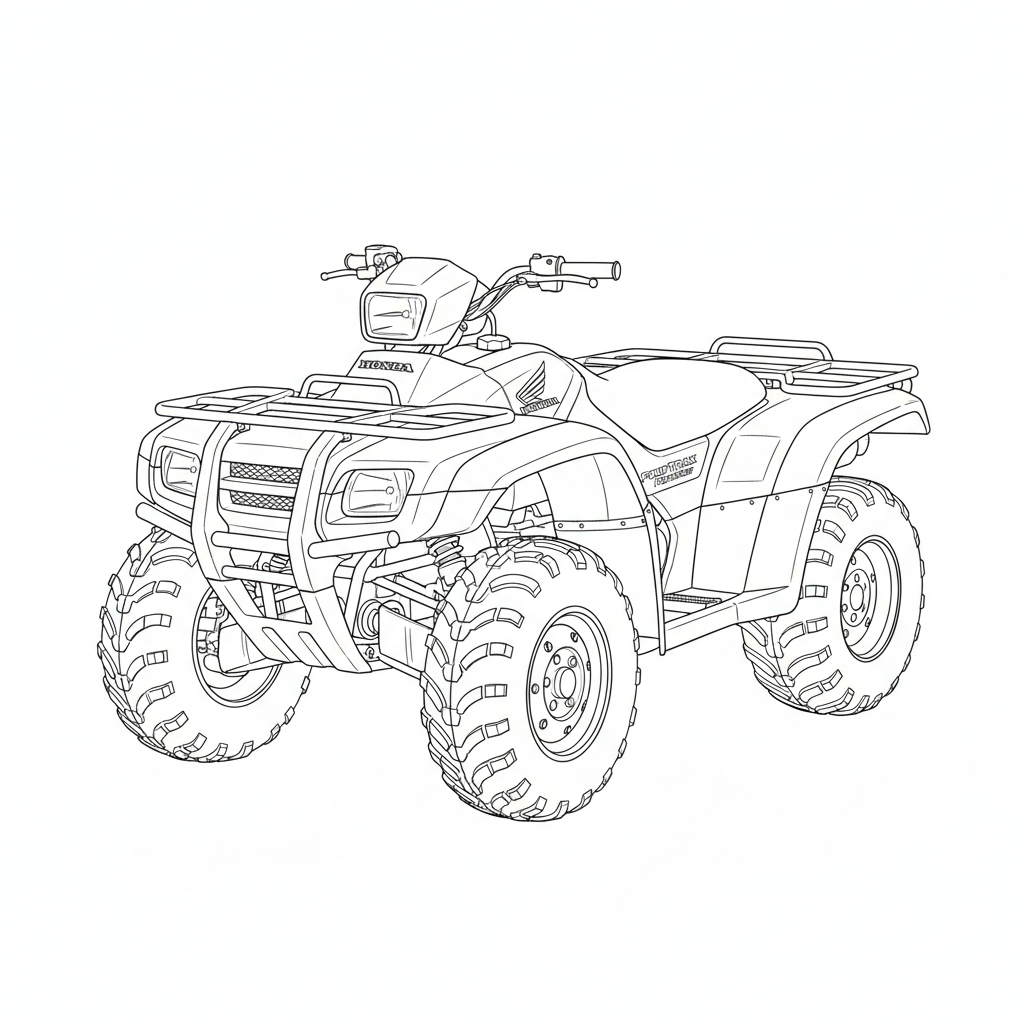 2000 HONDA FourTrax Rancher coloring page