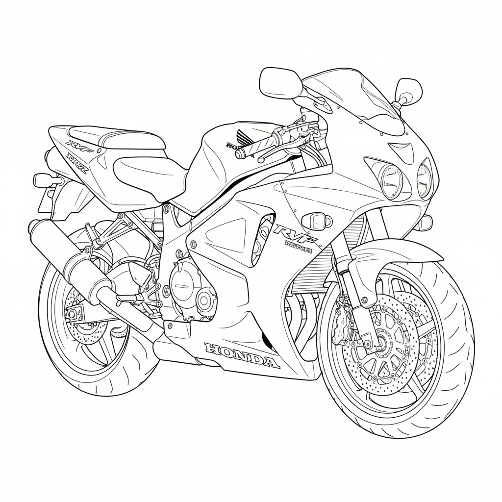 2000 HONDA Tourist Trophy coloring page