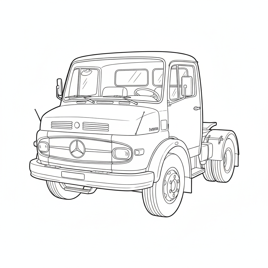 MERCEDES-BENZ L1013 coloring page preview