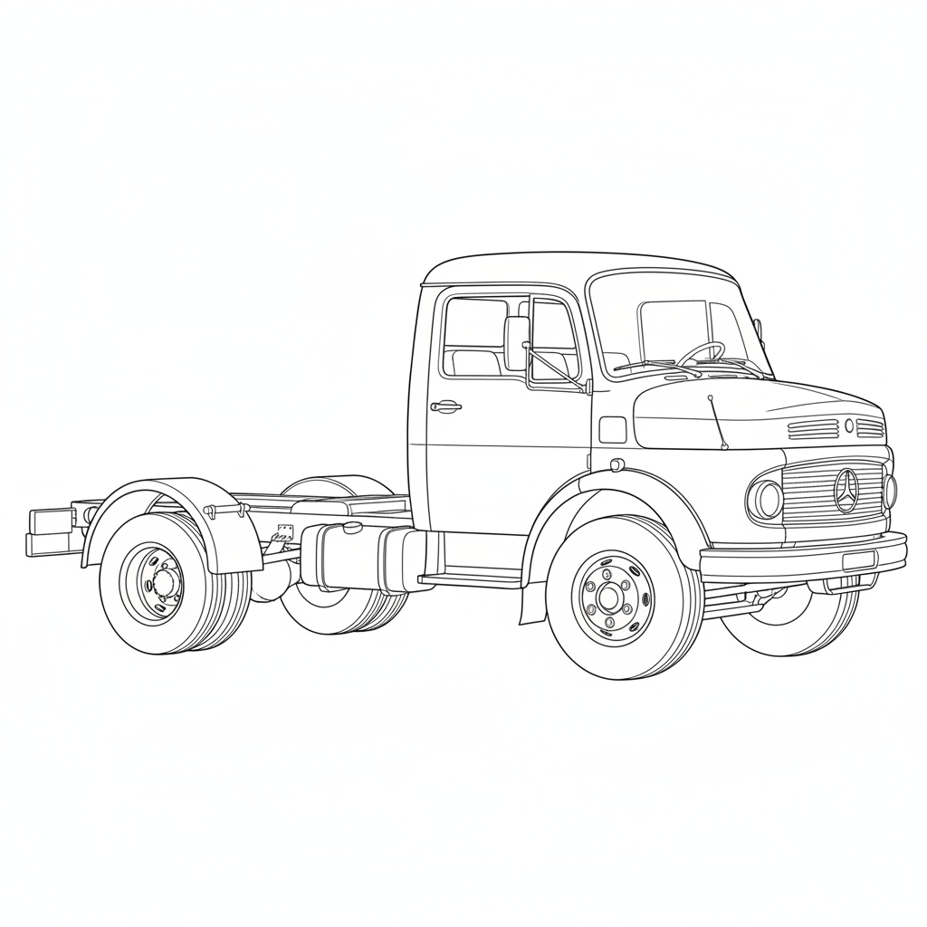 MERCEDES-BENZ L1113 coloring page preview