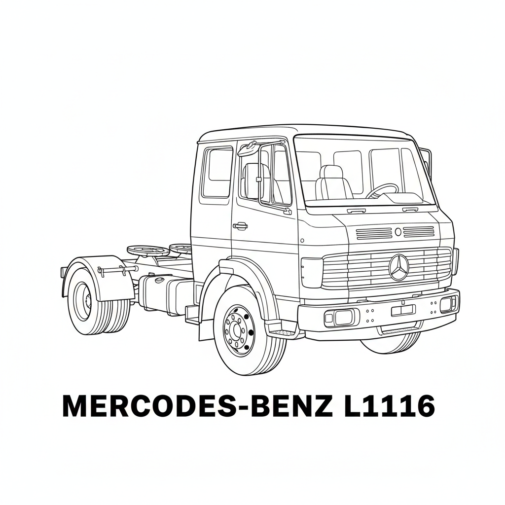 MERCEDES-BENZ L1116 coloring page preview