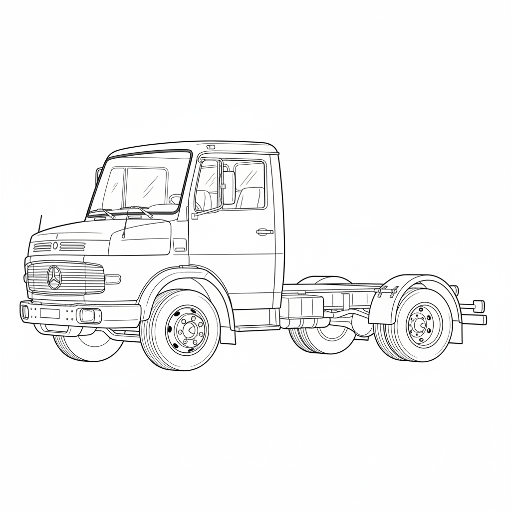 MERCEDES-BENZ L1117 coloring page preview