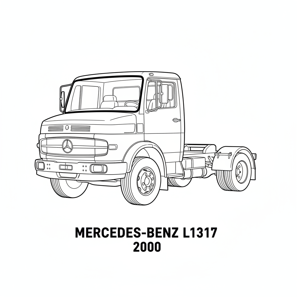 MERCEDES-BENZ L1317 coloring page preview