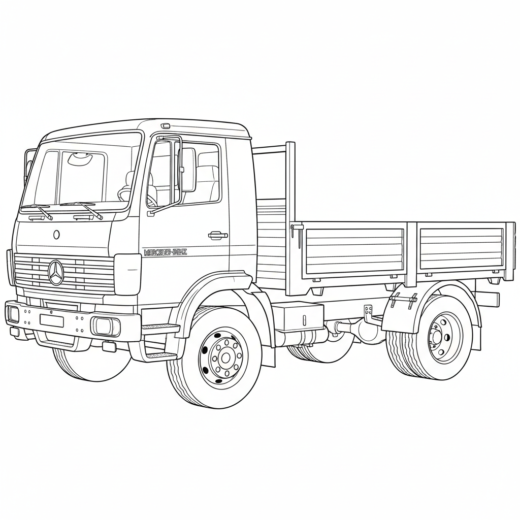 MERCEDES-BENZ L1319 coloring page preview