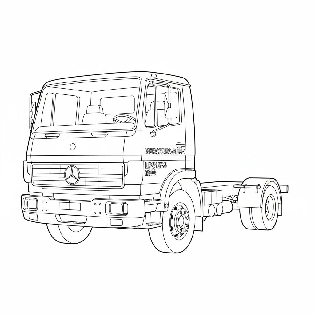 MERCEDES-BENZ LPS1525 coloring page preview