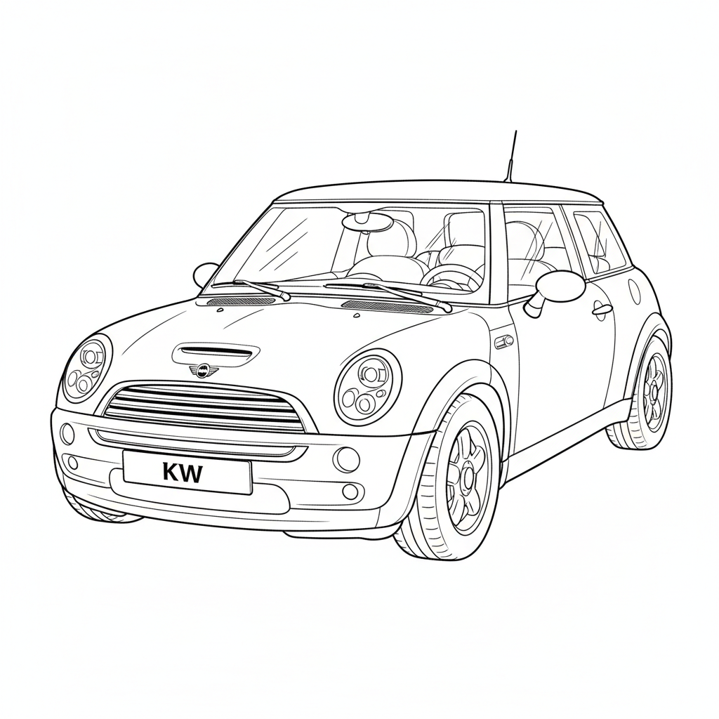 MINI KW coloring page preview