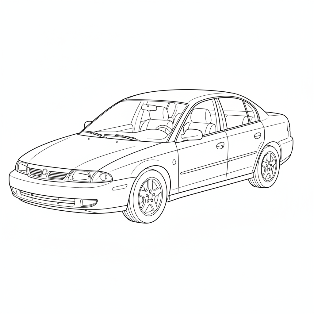 SATURN LS1 coloring page preview