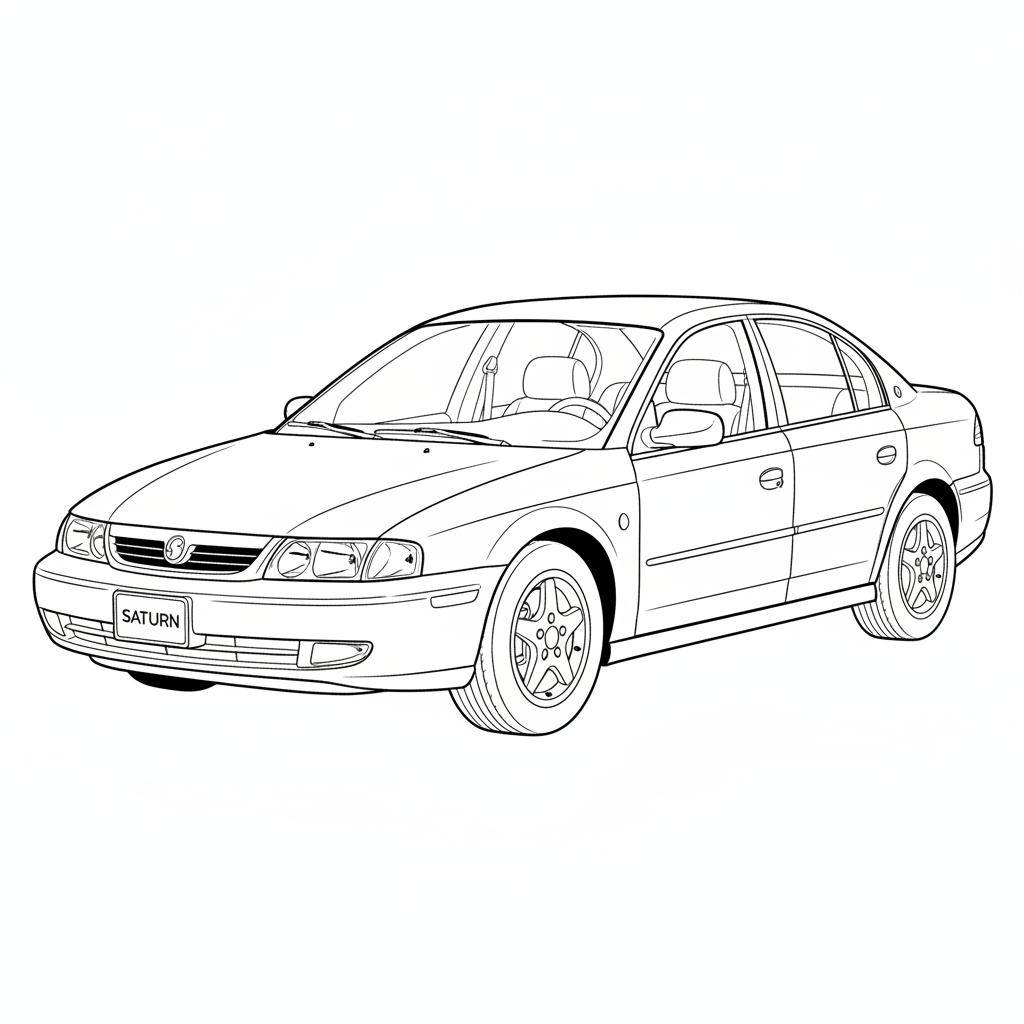 SATURN LS2 coloring page preview