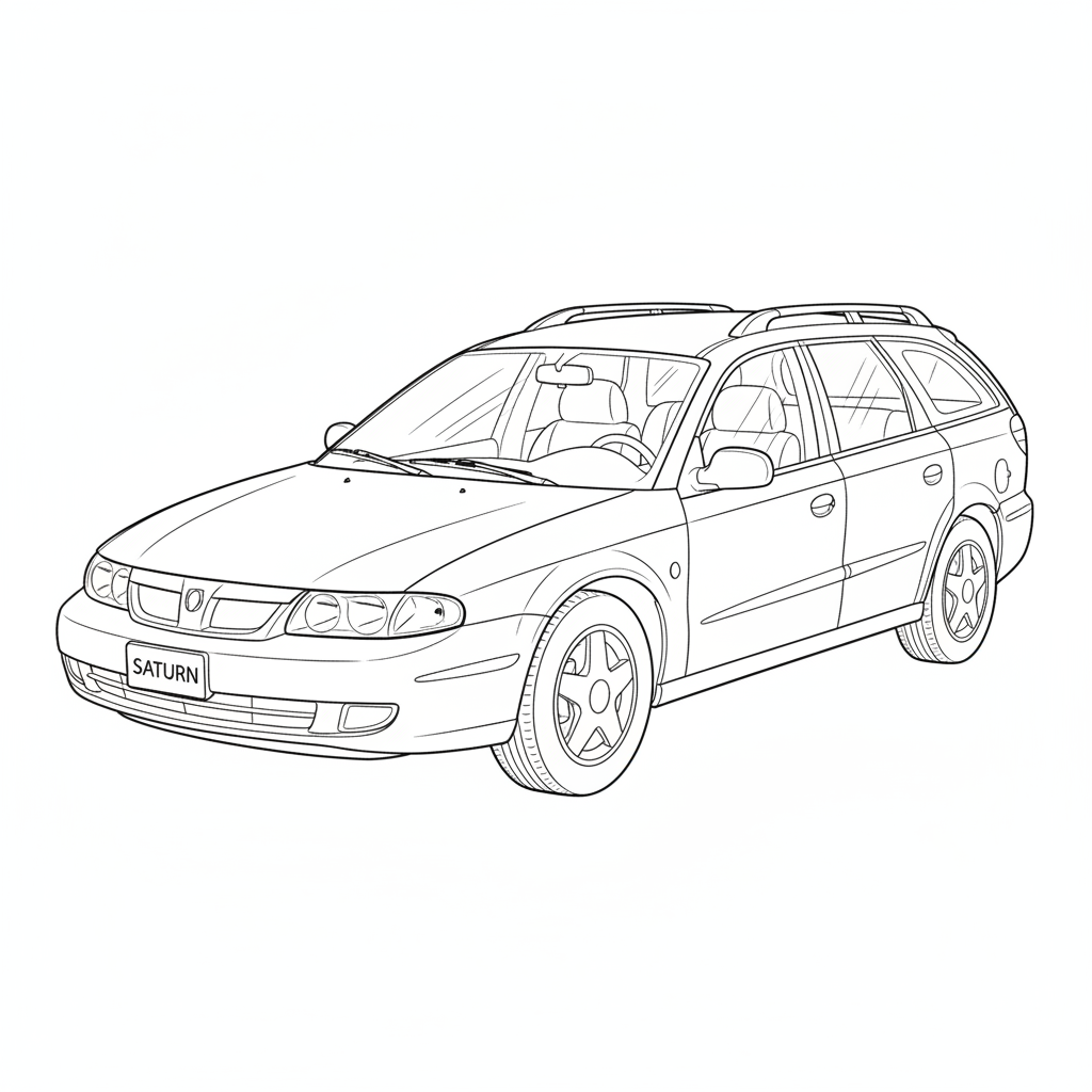 SATURN LW2 coloring page preview