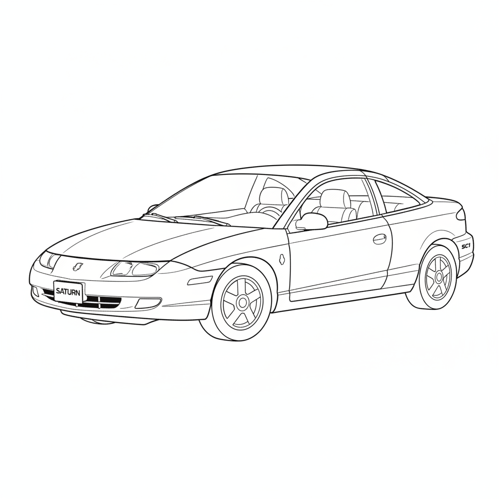 SATURN SC1 coloring page preview