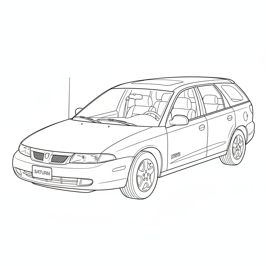 SATURN SW2 coloring page preview