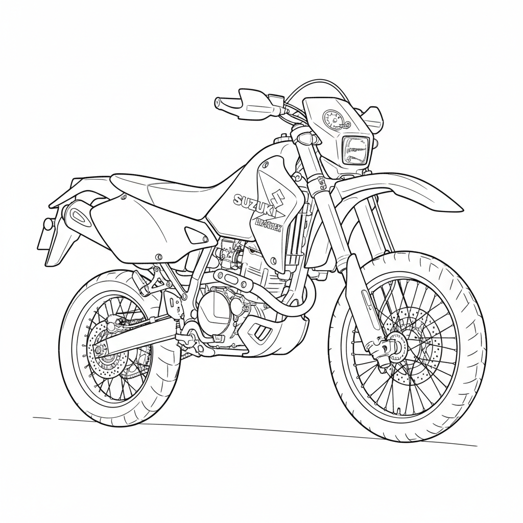 2000 SUZUKI DR-Z400EK coloring page