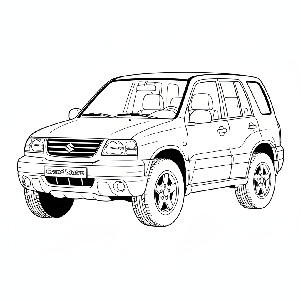 2000 SUZUKI Grand Vitara coloring page