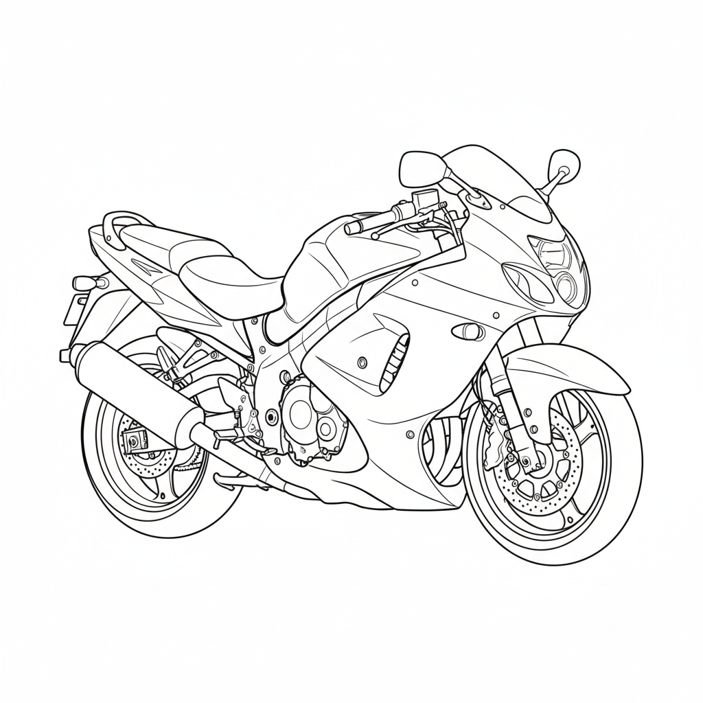 2000 SUZUKI GSX1300BK coloring page