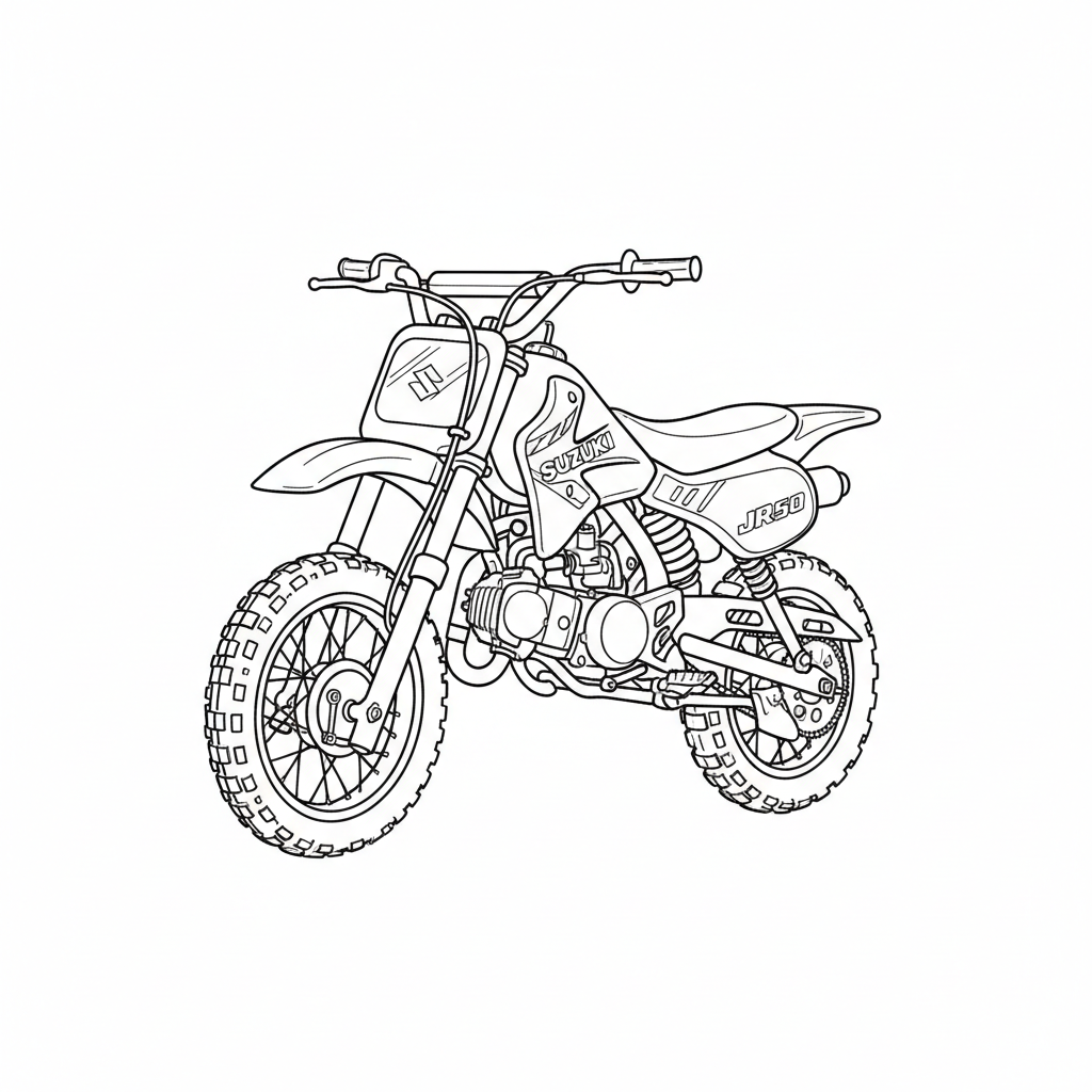 2000 SUZUKI JR50 coloring page