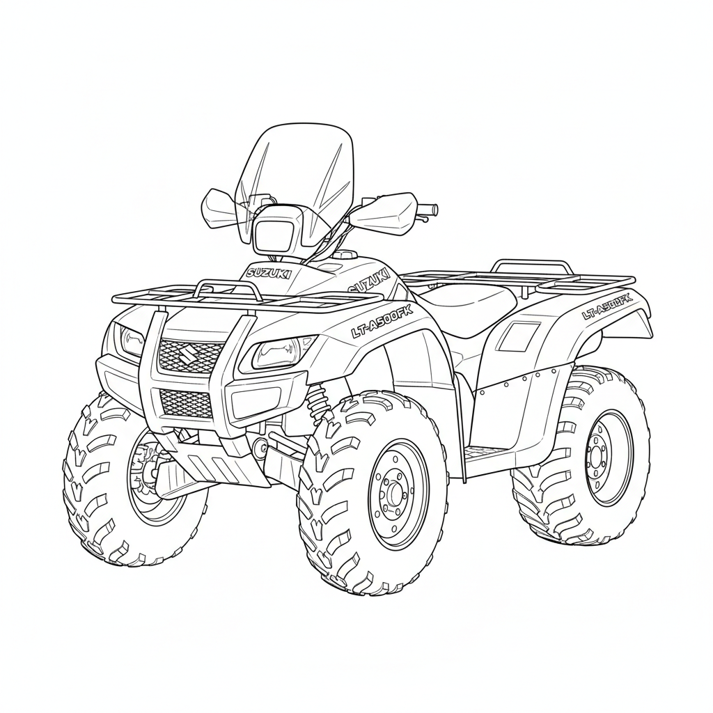 2000 SUZUKI LT-A500FK coloring page