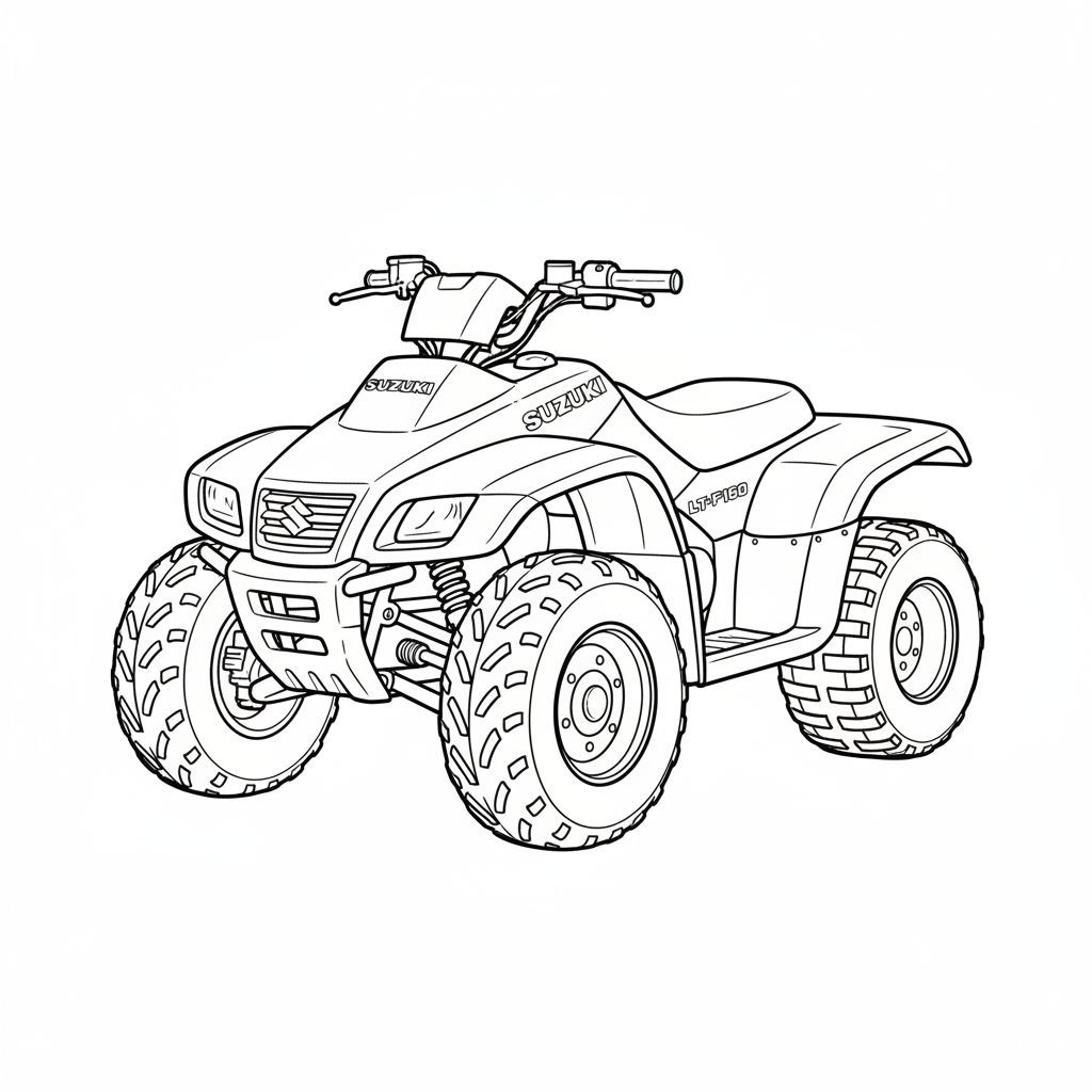 2000 SUZUKI LT-F160 coloring page