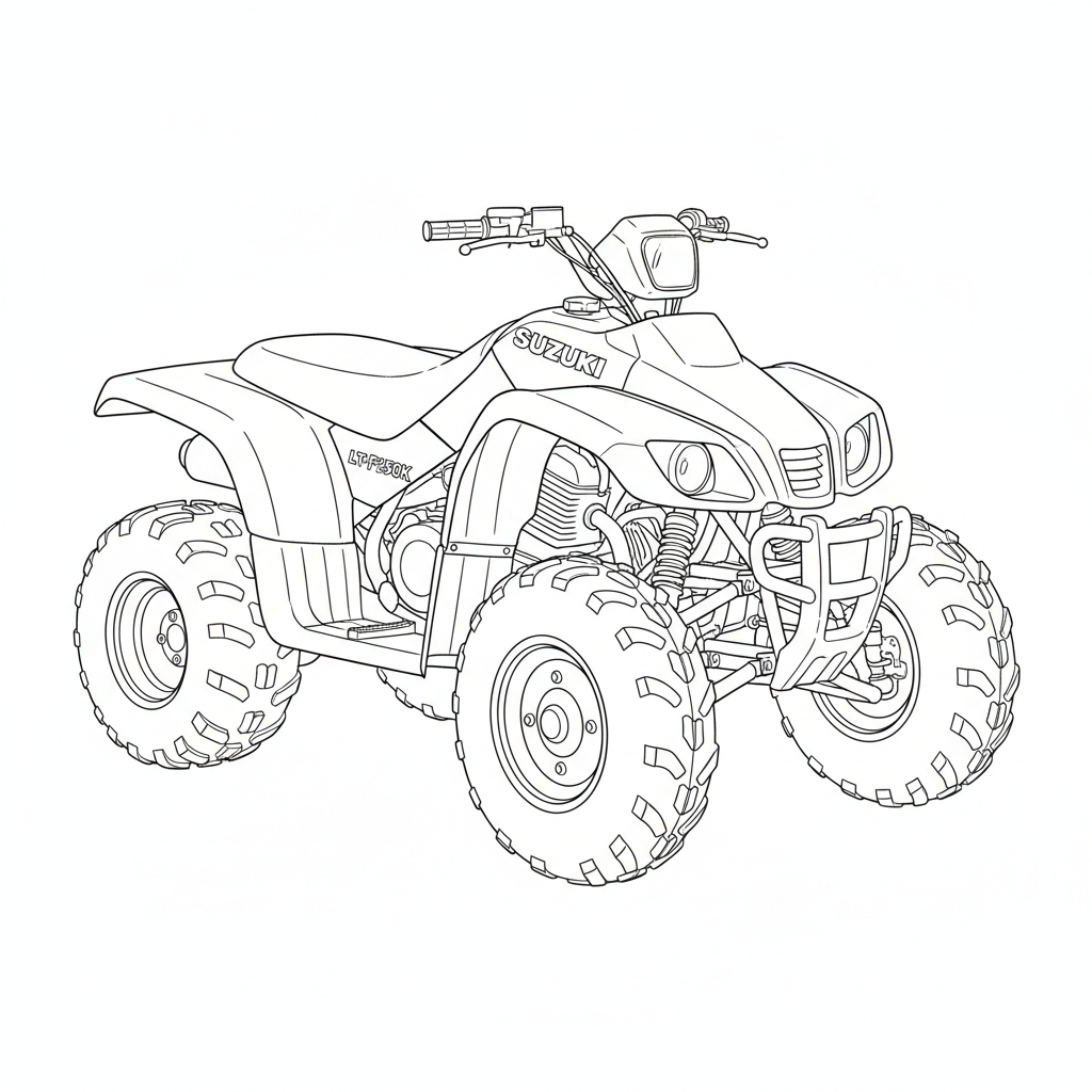 2000 SUZUKI LT-F250K coloring page