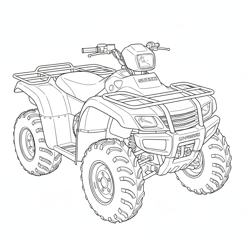 2000 SUZUKI LT-F400FK coloring page