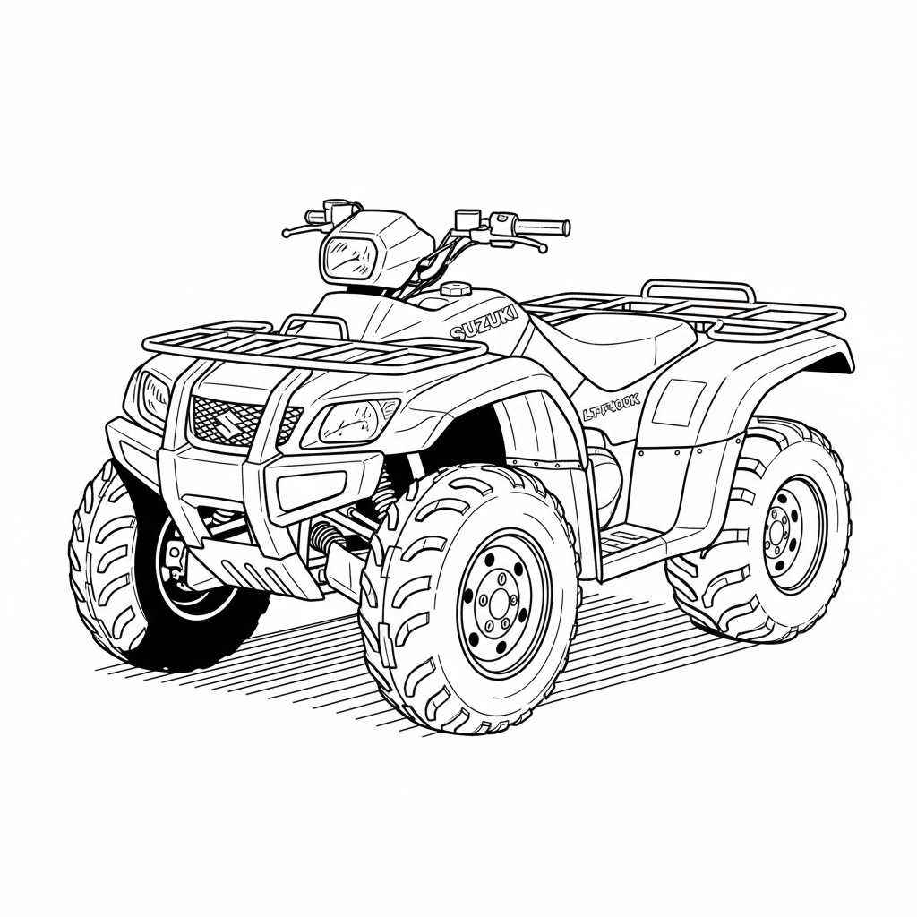 2000 SUZUKI LT-F400K coloring page