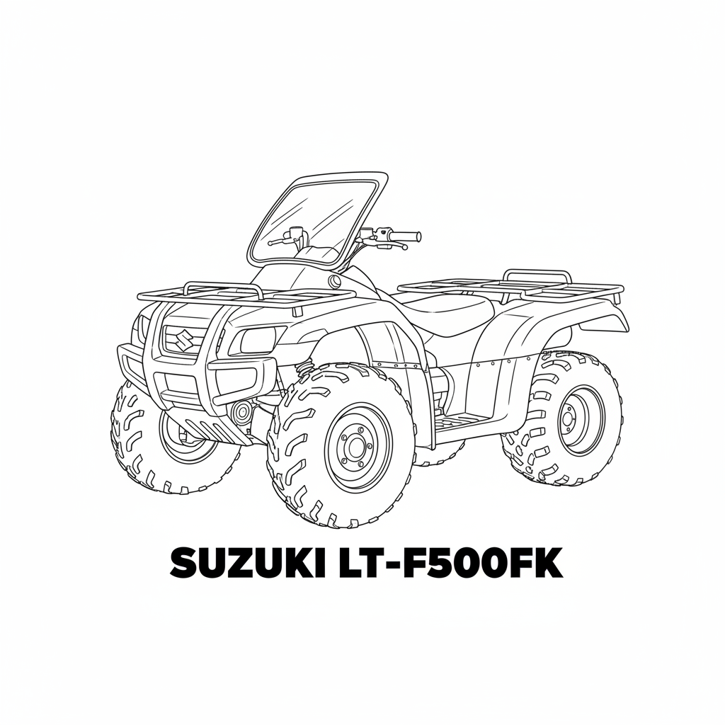 2000 SUZUKI LT-F500FK coloring page