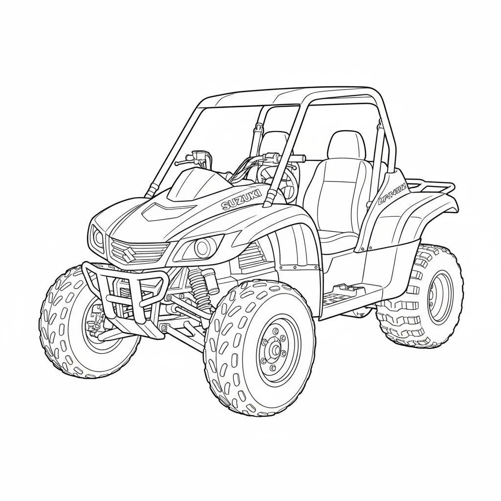 2000 SUZUKI LT-R450Z coloring page