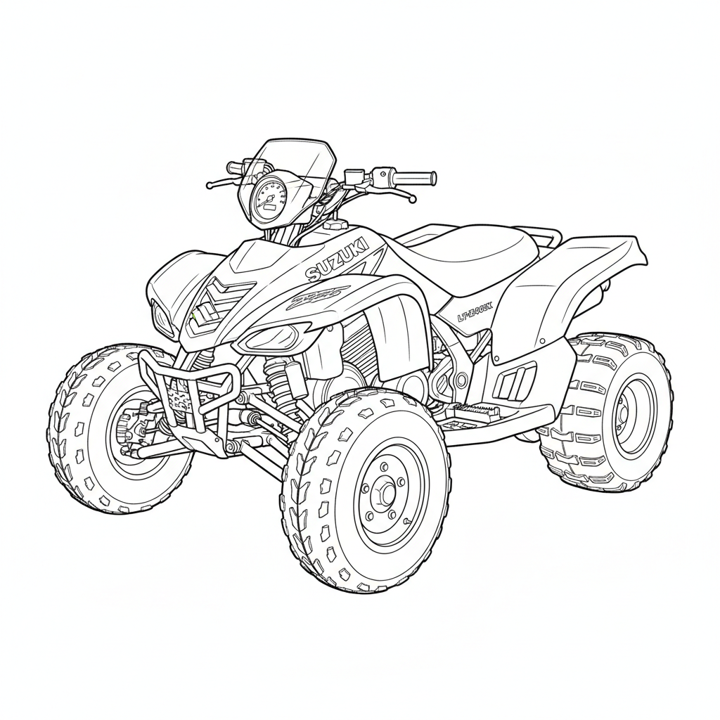 2000 SUZUKI LT-Z400K coloring page