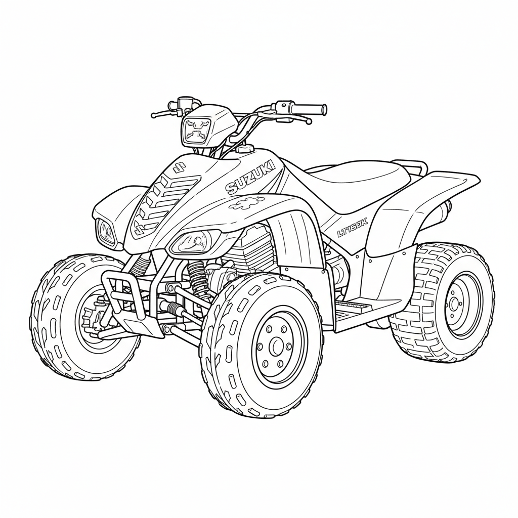 2000 SUZUKI LT160K coloring page