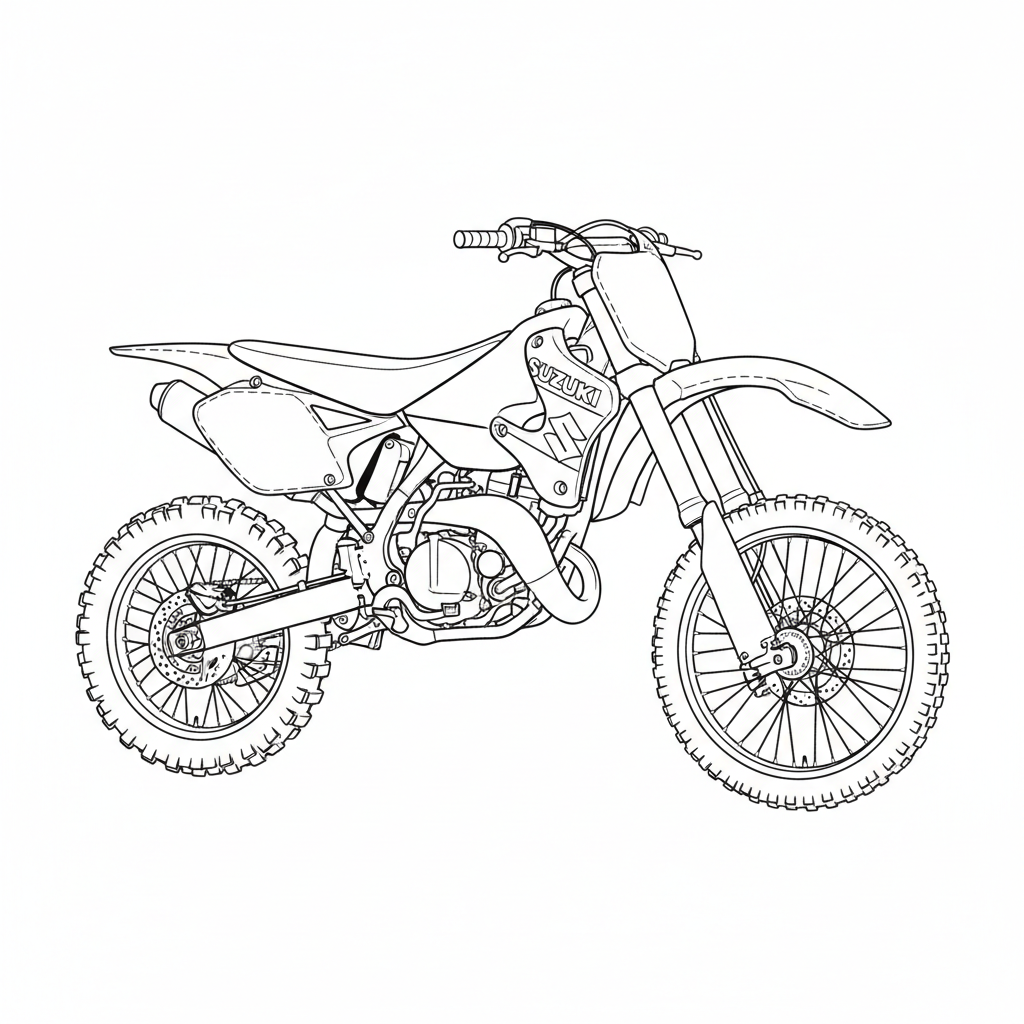 2000 SUZUKI RM85K coloring page